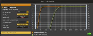 MiniDSP Crossover section